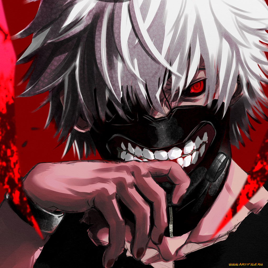 Обои Аниме Tokyo Ghoul, обои для рабочего стола, фотографии разное, арты,  kaneki, ken, канеки, кен, tokyo, ghoul, токийский, гуль, белые, волосы,  красный, глаз, маска Обои для рабочего стола, скачать обои картинки заставки